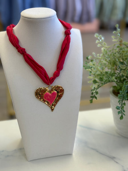Hart Designs Valentines Scarf Necklaces {Design Options}