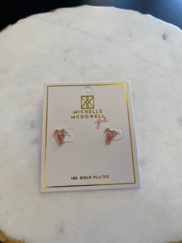 Candy Cane Bows Earrings