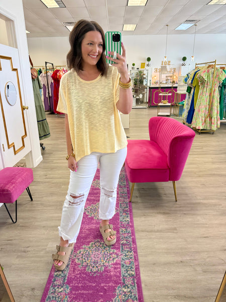 Oversized Slub Top {Color Options}