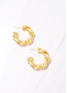 Raymonde Twisted Hoop Earrings