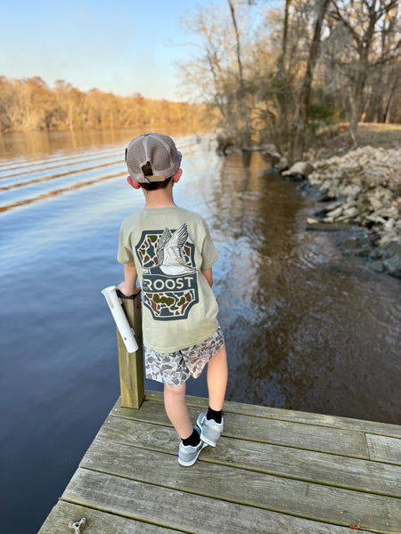 Roost Camo Shield T-Shirt -Youth