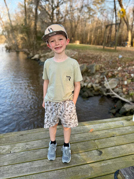 Marsh Camo Shorts - Youth