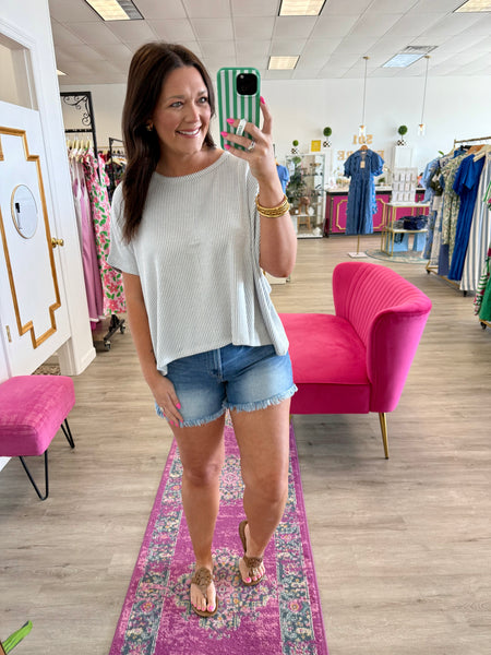 Tara Ribbed Top {Color Options}