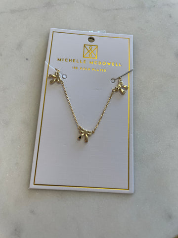 Holiday Bow Necklace