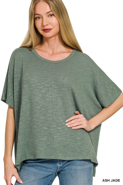 Oversized Slub Top {Color Options}