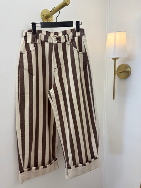 Stripe Barrel Jeans