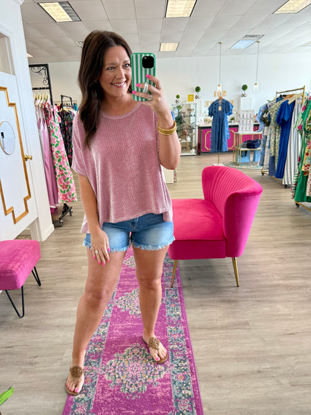 Tara Ribbed Top {Color Options}