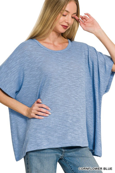 Oversized Slub Top {Color Options}