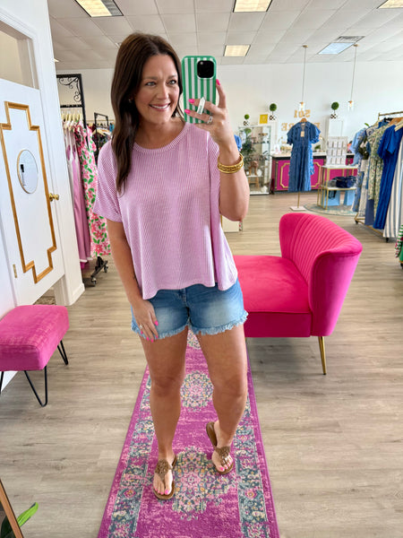 Tara Ribbed Top {Color Options}