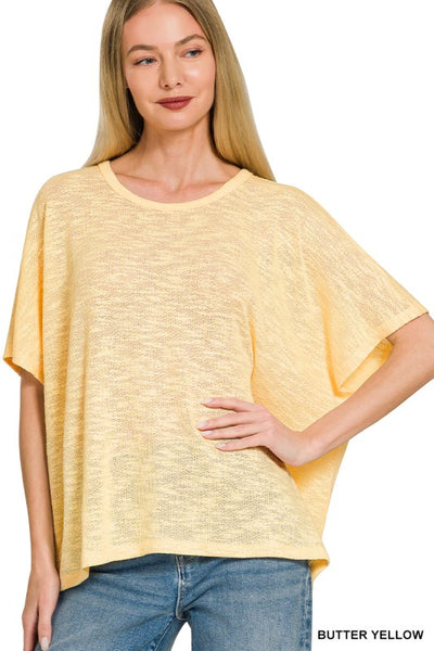 Oversized Slub Top {Color Options}