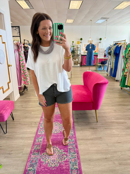 Keely Frayed Shorts {Color Options}