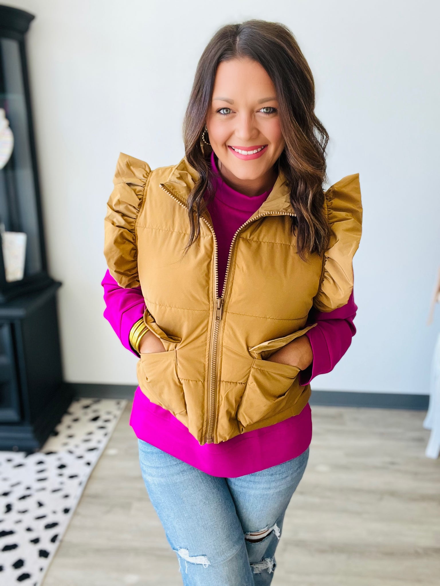 With The Girls Puffer Vest {Color Options}