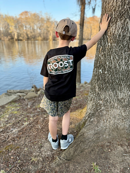 Backwoods Camo Shorts -Youth