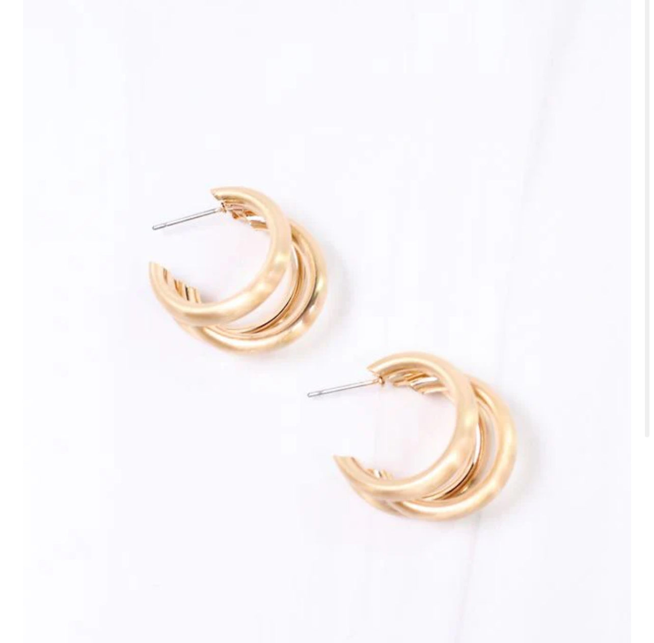 Fishel Triple Hoop Earrings