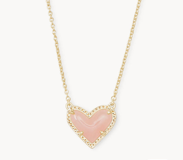Ari Heart Pendant Necklace {Color Options}