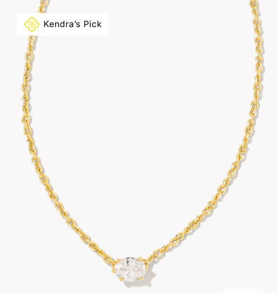 Cailin Crystal Pendant Necklace {Color Options}