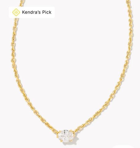 Cailin Crystal Pendant Necklace {Color Options}