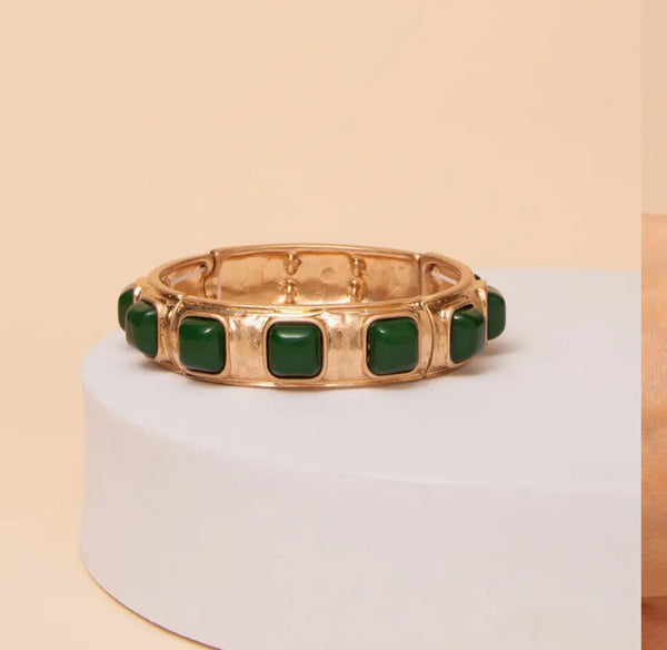 Stone Stretch Bracelet {Color Options}
