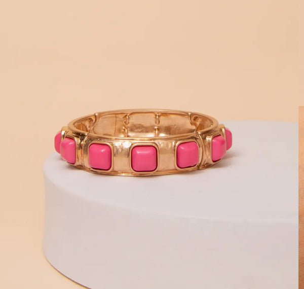 Stone Stretch Bracelet {Color Options}