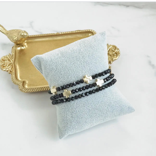Beaded Cross Stack {Color Options}