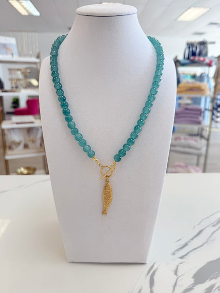 Beaded Fish Necklace {Color Options}
