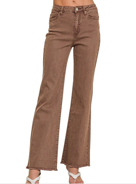 Whitney Frayed Straight Pants