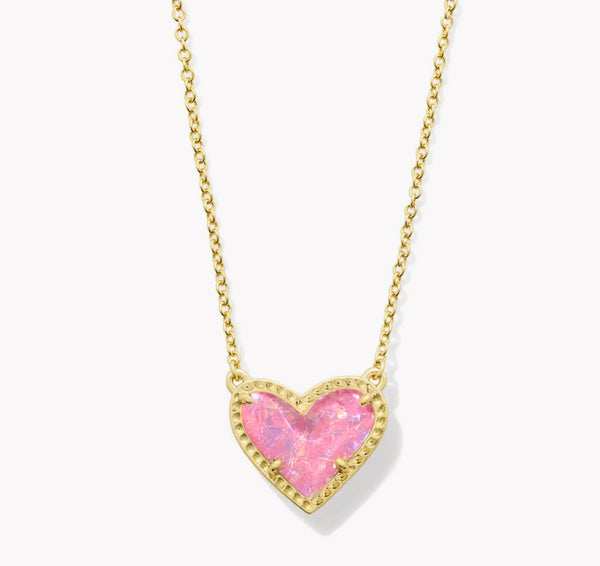 Ari Heart Pendant Necklace {Color Options}