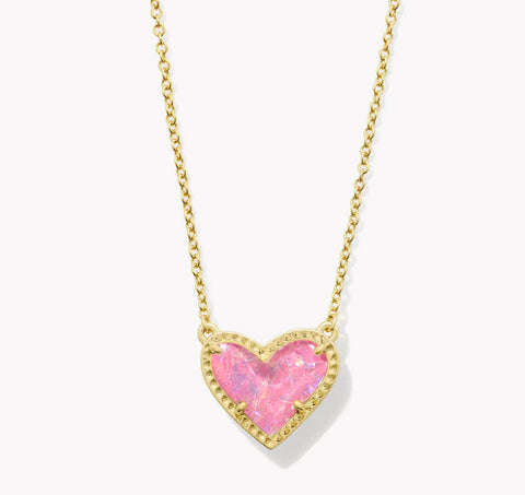 Ari Heart Pendant Necklace {Color Options}