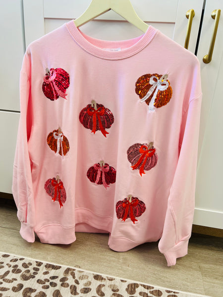 Sarah Pumpkin Bows Sweatshirt