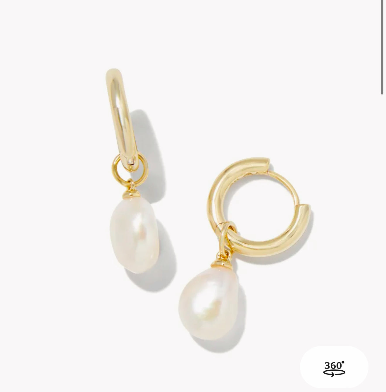 Willa Pearl Huggie Earrings
