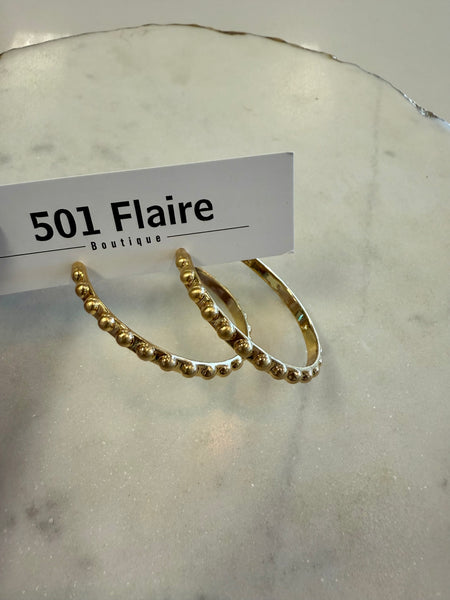 Large Gold Hoops {Design Options}