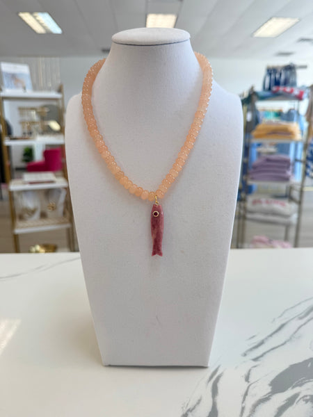 Beaded Fish Necklace {Color Options}