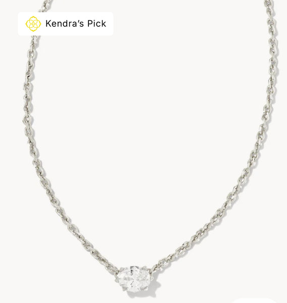 Cailin Crystal Pendant Necklace {Color Options}