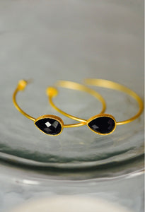 Skylar Stone Hoops {Color Options}