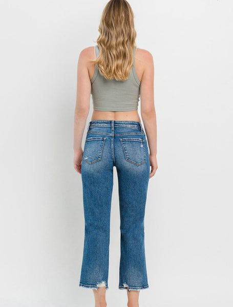 Devon High Rise Straight Denim