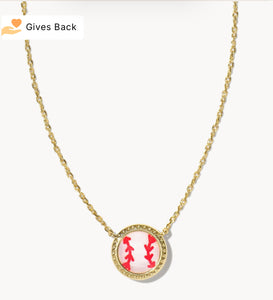Baseball Pendant Necklace {Color Options}
