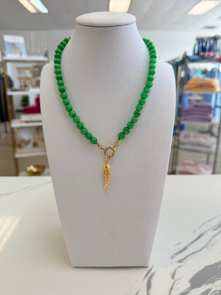 Beaded Fish Necklace {Color Options}