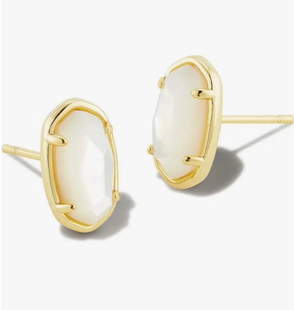 Grayson Stone Stud Earrings {Color Options}