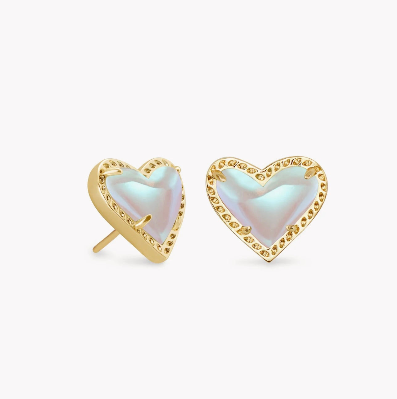 Ari Heart Stud Earrings {Color Options}