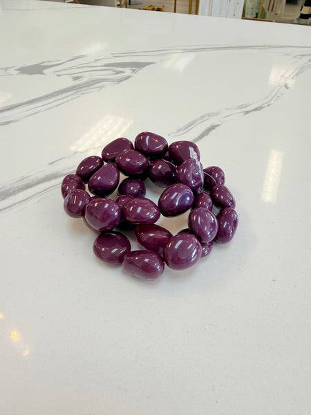 Purple Bangles Set Of 3