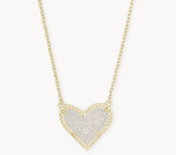 Ari Heart Pendant Necklace {Color Options}