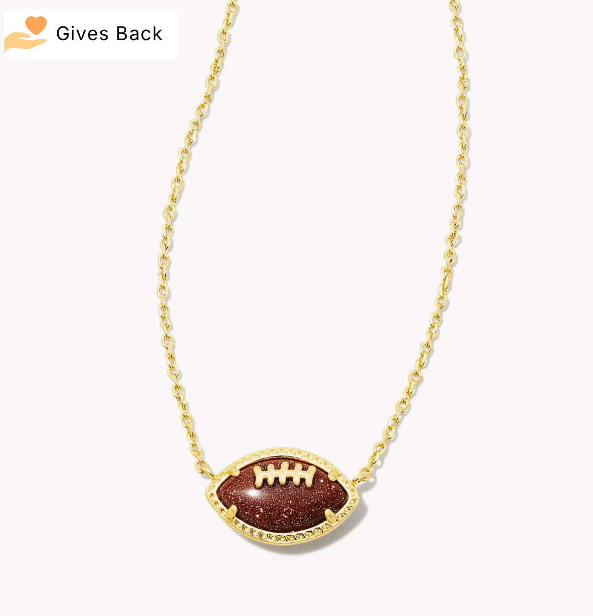 Football Pendant Necklace