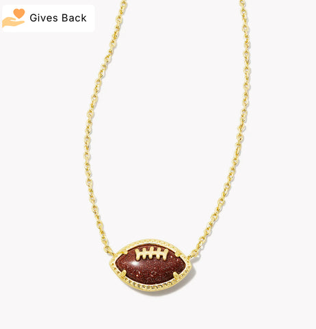 Football Pendant Necklace