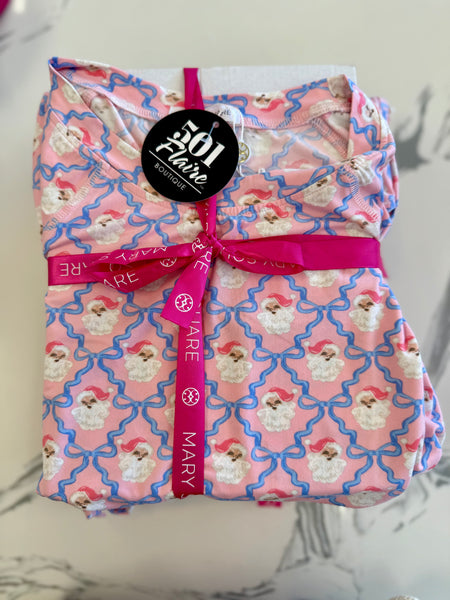 Annie Santa Baby Bows PJ Set
