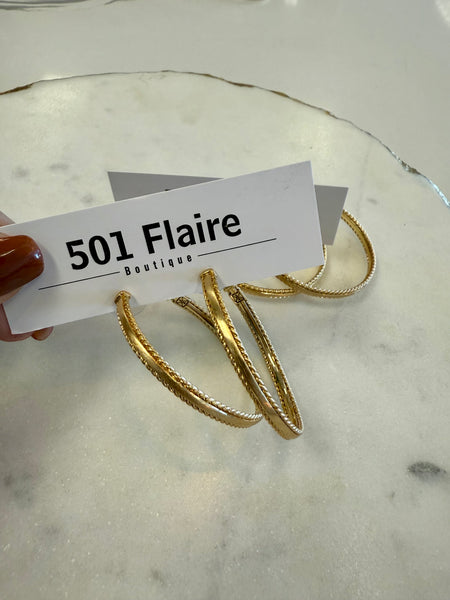 Large Gold Hoops {Design Options}