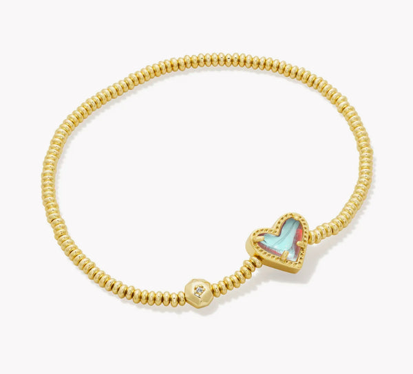 Aria Heart Stretch Bracelet {Color Options}