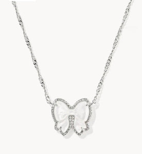 Haley Bow Pendant Necklace {Color Options}