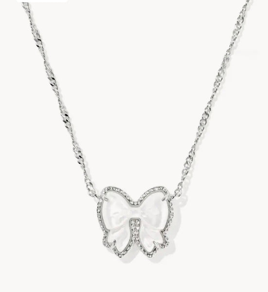 Haley Bow Pendant Necklace {Color Options}
