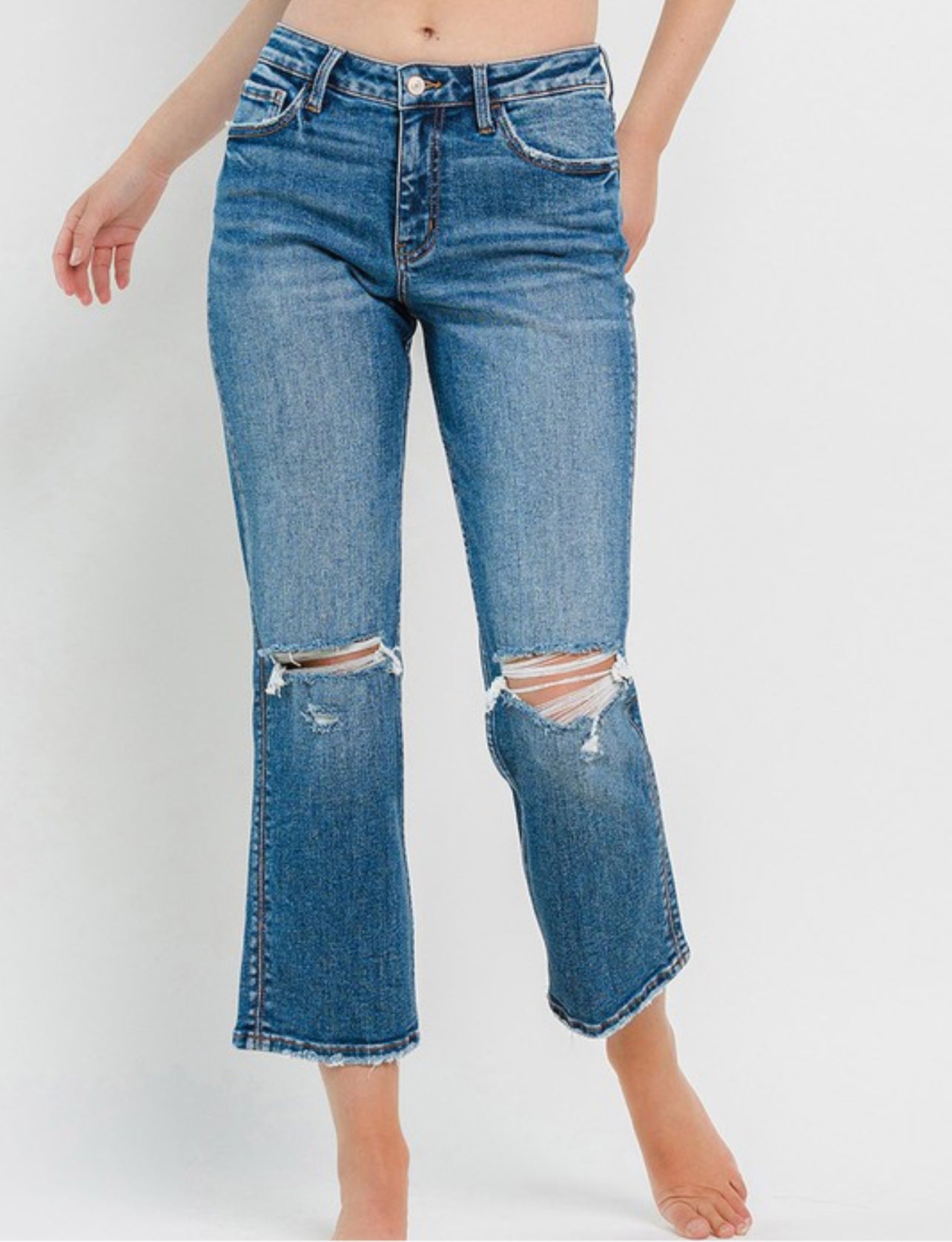 Devon High Rise Straight Denim