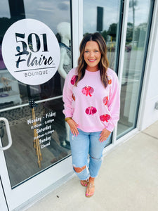 Sarah Pumpkin Bows Sweatshirt